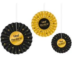 Classy party paper fan - You did it