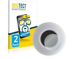 BROTECT - Screenprotector voor Apple HomePod mini - Folie Beschermfolie transparant 2 Stuks