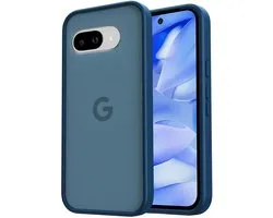 Hoesje Geschikt voor Google Pixel 9a - Matte Back Cover - Blauw