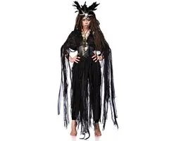 Mask Paradise - Voodoo Witch Kostuum - Zwart