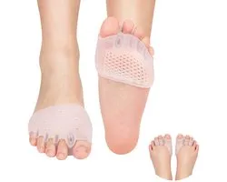 2 paar teenseparators - 3-gaats Bunion Corrector Protector en 5-holes grote teen stijltang voor dames en heren hallux valgus, hamertenen, dag en nacht pijnstilling