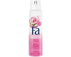 Déodorant Fa - Doux parfum de pivoines et de framboises - Protection longue durée - Respectueux de la peau