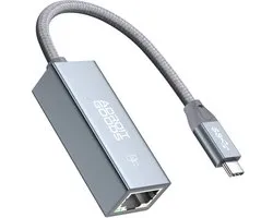 USB-C 3.0 naar RJ45 2.5G (2500Mbps) Ethernet Adapter High Speed LAN Adapter USB-C Netwerkadapter Aluminium Behuizing Plug & Play Stabiele Verbinding