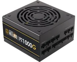 PC ATX3.0 Voeding Intern 1000 Watt GOLD Volledig Modulair – 80Plus GOLD 1000W PSU Computer Power Supply Sleeved Cables - 4x 6+2 PIN aansluiting voor videokaart en 12VHPWR 12+4 PIN - ATX12V v3.0 Compatible - Gamdias HELIOS P2-1000G