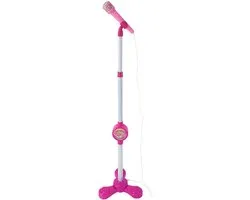 Staande microfoon - Karaoke machine - Muziek entertainment - Aansluitbaar met telefoon - 25 cm hoog - Kleurrijk