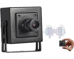 5MP Mini Security Indoor POE IP Camera met Audio/Microfoon, Audio Mini Size 3.6mm Lens 80° Remote Viewing P2P CCTV Video Cam, Bewegings detectie (I706-P-Audio-HS)