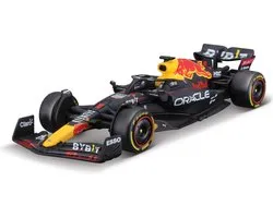 Bburago Red Bull Racing RB18 - #1 Max Verstappen - Formule 1 2022 - wereldkampioen livery met helm - schaalmodel - modelauto - schaal 1:43 - ca 10 cm