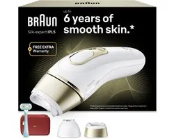 Braun Silk·expert Pro 5 - Épilateur à Lumière Pulsée - PL5221 - Épilation à Domicile - Avec Pochette, Rasoir Gillette Venus, 2 Têtes