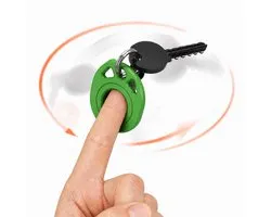 Lot De 3 Pièces Keychain Spinner - Fidget Porte-clés Anti Stress - Hand Spinner Porte-clés - Design Compact Portable - Système De Rotation Silencieux - Léger 4g - Pour Clés Et Usage Quotidien - Vert