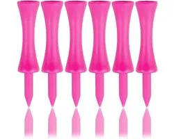 Tees de Golf roses en plastique 57 mm, 100 pièces, Tees de Golf longs Castle 2-1/4 pouces