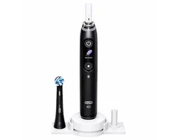 Support de brosse à dents Oral-B iO avec station de charge - Support de brosse à dents électrique - Organisateur de salle de bain avec 2 supports de brossettes - Compatible avec Oral-B iO Series 7 8 9 - Support de station d'accueil hygiénique - Blanc