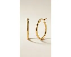 Lundholm 2 cm Oorbellen Dames Gold Plated Hoops - Creole Dames Oorringen Goud kleurig PVD Verguld - Premium Stainless Steel Jewellery - my Eefje serie - Minimalistische kleine oorringen - Vrouwen cadeautjes verjaardag