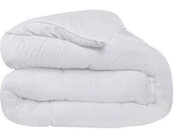 4 seizoenen dekbed ,Bedding 220x240 cm Dekbed Met Hoeklabs - Pluche Gesiliconiseerd Fiberfill, Doos Gestikt Dons Alternatief, Wit