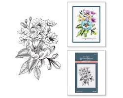 Spellbinders BetterPress Plate - Pressed Bouquet - 8,5 x 11,7 cm