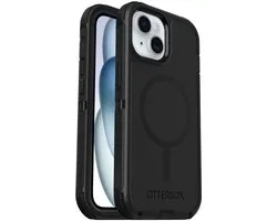 Coque arrière robuste OtterBox Defender avec MagSafe pour iPhone 13/14/15/16e - Noir