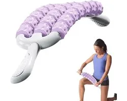 Massage Roller Stick - Spierroller Buigbaar - Spierontspanning Herstel - Drie-rijige Deep Tissue - 47 cm - null