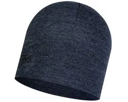 BUFF® Merino Midweight Beanie MELANGE NIGHT BLUE - Muts