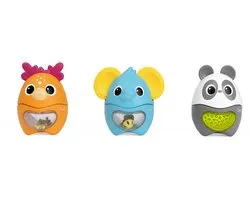 Chicco Activity Animals - 3-in-1 Stapel- & Sorteerspeelgoed - Olifant, Hertje & Panda (6-36 M)