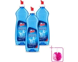 3 x At Home - Clean - Vaatwasser Glansspoelmiddel - Glasbeschermend - 500 ml - Bulkverpakking - Glansspoelmiddel vaatwasser - Douchemop - Glasbescherming vaatwasser