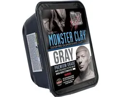 Monster Clay Grijs - Gray (Grijs) Hard 4.5 lbs / 2.05 kg.