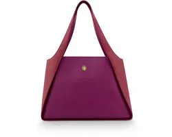 Pip Studio - Filou Schoudertas Dames - Tas - Paars - 40x15.5x48cm