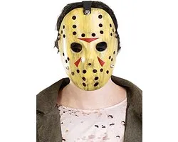 FUNIDELIA Friday the 13th Jason Mask voor vrouwen en mannen - Beige