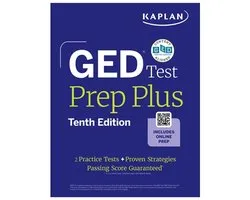 Kaplan Test Prep- GED Test Prep Plus, Tenth Edition (2026): Includes a Diagnostic Pretest, 2 Full Length Practice Tests, 1000+ Practice Questions, and 60+ Online Videos