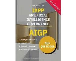 AIGP Artificial Intelligence Governance 40+ Practice Questions IAPP Study Guide