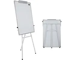 Whiteboard op voet - Mobiel presentatiebord - Presenteren en brainstormen - Magnetisch en in hoogte verstelbaar