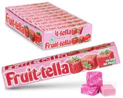 Fruittella Strawberry - Snoep - Vegan - 1x20stuks