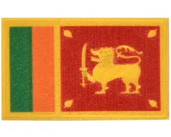 Emblème drapeau Sri Lanka - Emblème à repasser - Vêtements de carnaval - Accessoires de carnaval
