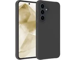 Coque Compatible avec Samsung A56 Coque Siliconen - Coque Compatible avec Samsung Galaxy A56 Coque Siliconen - Zwart