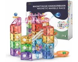 Joyage Magnetische Knikkerbaan - 116 onderdelen - Jongens speelgoed jongens 4 jaar Magnetic tiles knikkerbaan - Magnetisch Speelgoed knikkerbaan 5 jaar - Meisjes speelgoed 6 jaar Jongens Speelgoed 3 jaar Speelgoed 7 jaar 8 jaar 9 jaar