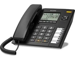 Vaste telefoon met snoer en groot display voor thuis en kantoor