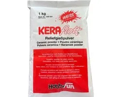 Gips en/of keramiek poeder Kera flott 1 kg