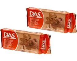 DAS Boetseer klei in het terra - 2x - 1 kilo - Speelgoed - Kleien - Kinderen