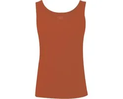 JOLIE! Company - Top Basis Amelia - Top à bretelles larges - Modèle ajusté - Couleur Brique - XS