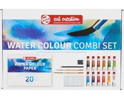 Pack aquarelle Talens Art Creation 12 tubes 12ml avec accessoires