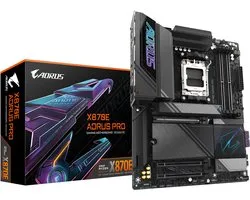 Gigabyte X870E AORUS PRO - ATX - Socket AM5 - AMD X870E - DDR5 - USB 4 - Wi-Fi 7 - Realtek Audio