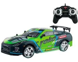 Ninco RC Yoko Driftauto + Licht 1:18 Groen/Zwart