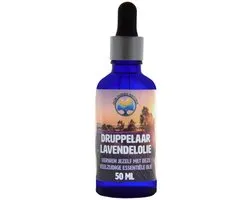 Lavendel Olie met Druppelaar 50 ml – Puur Etherische Lavendel Olie voor Diffuser, Massage, Sauna, Ontspanning & Beter Slapen | Niet Aangelengd | Direct van de Boer