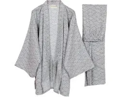 Japanse Mannen Kimono Jinbei Thuiskleding Katoen Pyjama Comfortabel