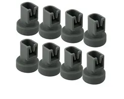 DEGG® - Roulettes pour panier supérieur de lave-vaisselle - Ø 24 mm - Compatible avec IKEA, AEG, Electrolux, Zanussi, Etna, Atag, Juno et Pelgrim - 8 pièces (S)
