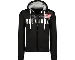 Vest Met Capuchon En Rits Zwart Geographical Norway Gason - L