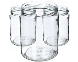 Bocal KADAX 540 ml, bocaux de 500 ml, bocal Mason, miel et concombres, Glas, 16 pièces Fi82