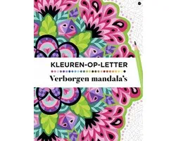 Kleuren op letter verborgen mandala's