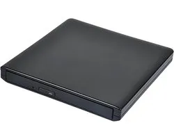 Externe BluRay Brander - Draagbare DVD Brander - Films Kijken - 4K UHD Afspelen - 14 cm - Zwart