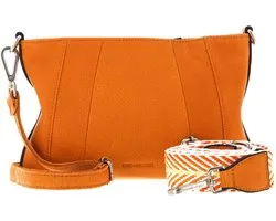 FREDsBRUDER Leren Schoudertas Brevion Crossbody Melon Oranje