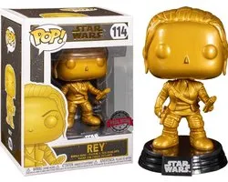Funko POP ! - Star Wars - Rey Gold métallisé SE - No 114