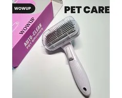 Wowup Dierenborstel | Huisdier verzorging borstel | Borstel hond | Borstel kat | Cat & Dog grooming brush | Eenvoudig en Handig | Honden borstel | Katten borstel | Honden kam | Katten kam | Pet Comb | Pet Brush | Grijs | Verzorgingsborstel | Borstel